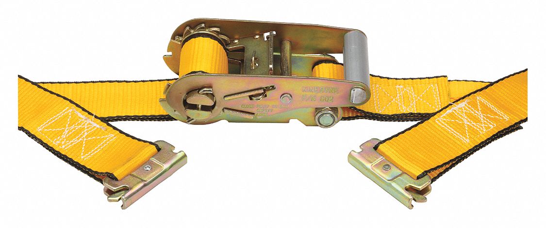 M6849 Tie Down Strap E-Track Yellow