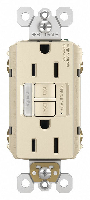 Nightlight GFCI Combo Dplx Switch 125VAC