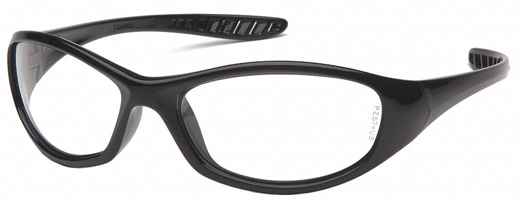 SafetyGlasses Clear ScratchResistant Blk