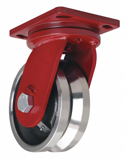 Plate Caster Swivel Steel 10 1/2 H
