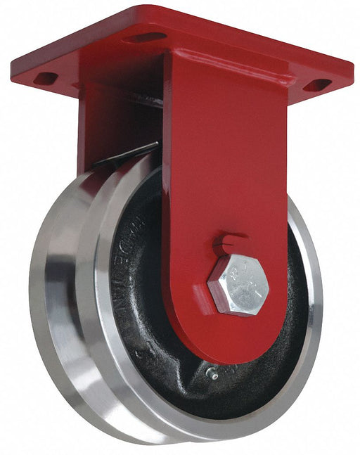 Plate Caster Rigid Steel 10 1/2 H