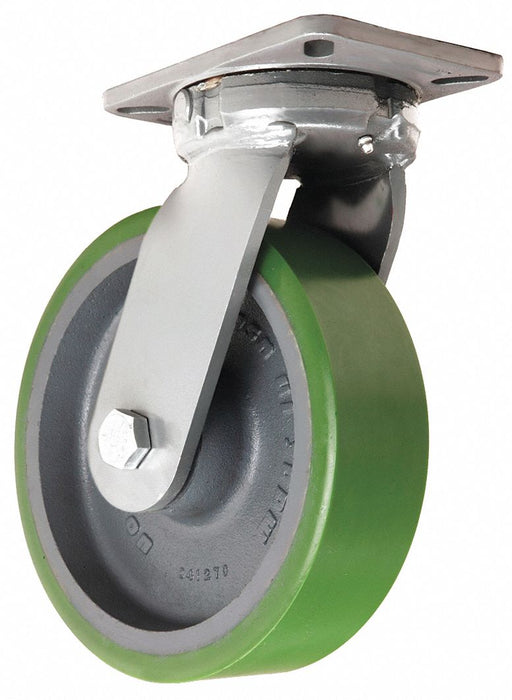 PlateCaster Swivel Polyurethane 12 1/2 H