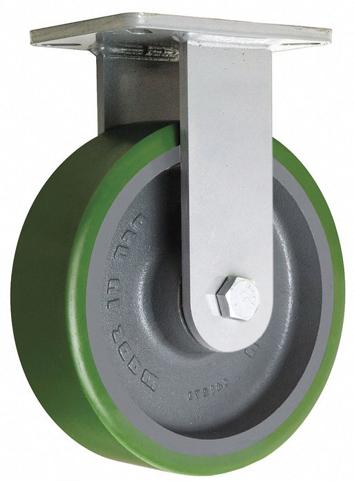 Plate Caster Rigid Polyurethane 12 1/2 H