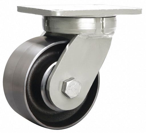 Plate Caster Swivel Steel 8 H