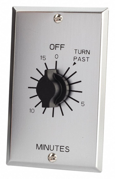 Spring-Wound Timer Silver 125V AC