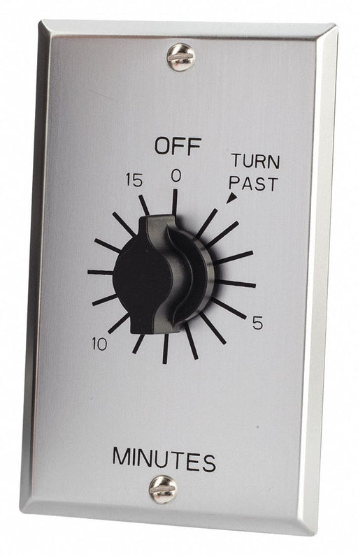 Spring-Wound Timer Silver 125V AC