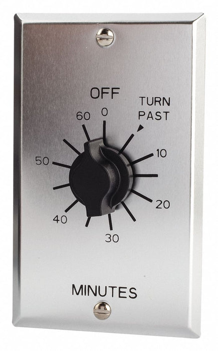 Spring-Wound Timer Silver 125V AC