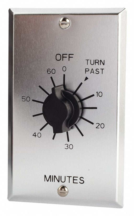 Spring-Wound Timer Silver 125V AC