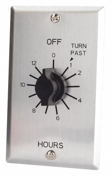 Spring-Wound Timer Silver 125V AC