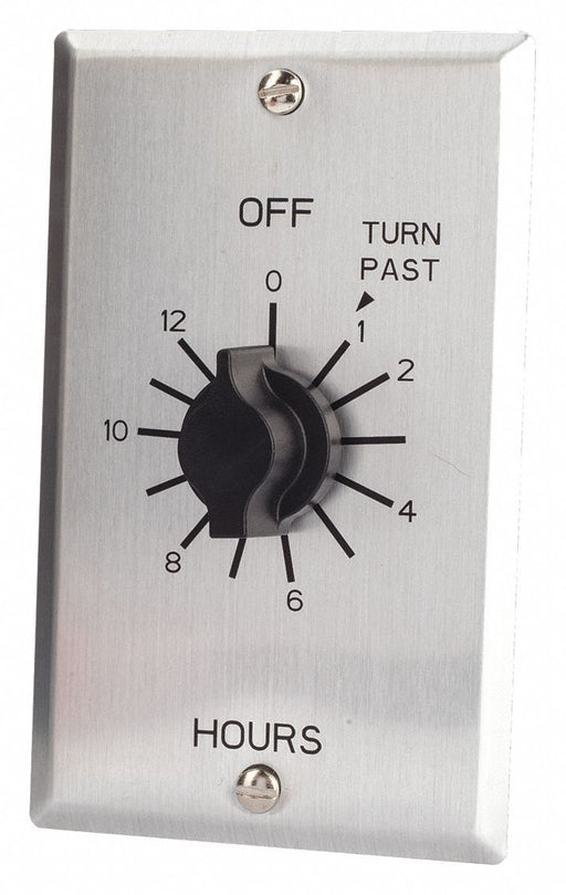 Spring-Wound Timer Silver 125V AC
