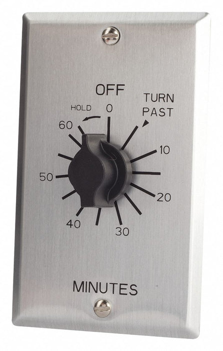 Spring-Wound Timer Silver 125V AC