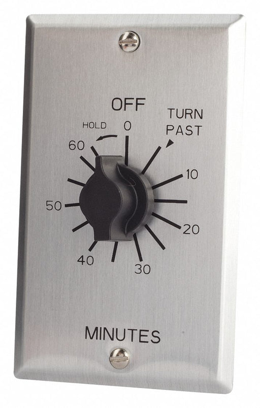 Spring-Wound Timer Silver 125V AC