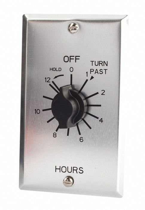 Spring-Wound Timer Silver 125V AC
