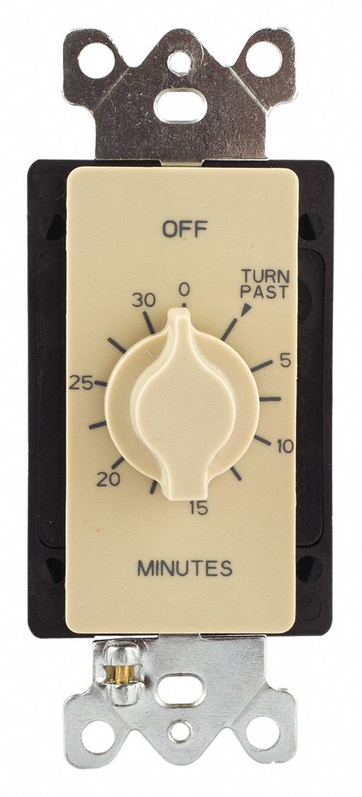 Spring-Wound Timer Ivory 125V AC