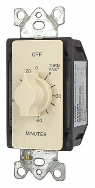 Spring-Wound Timer Ivory 125V AC