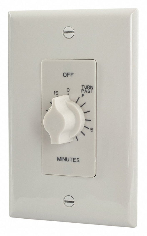 Spring-Wound Timer White 125V AC
