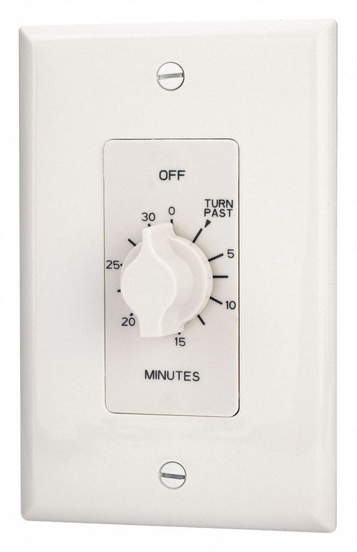 Spring-Wound Timer White 125V AC