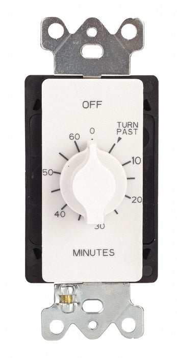 Spring-Wound Timer White 125V AC