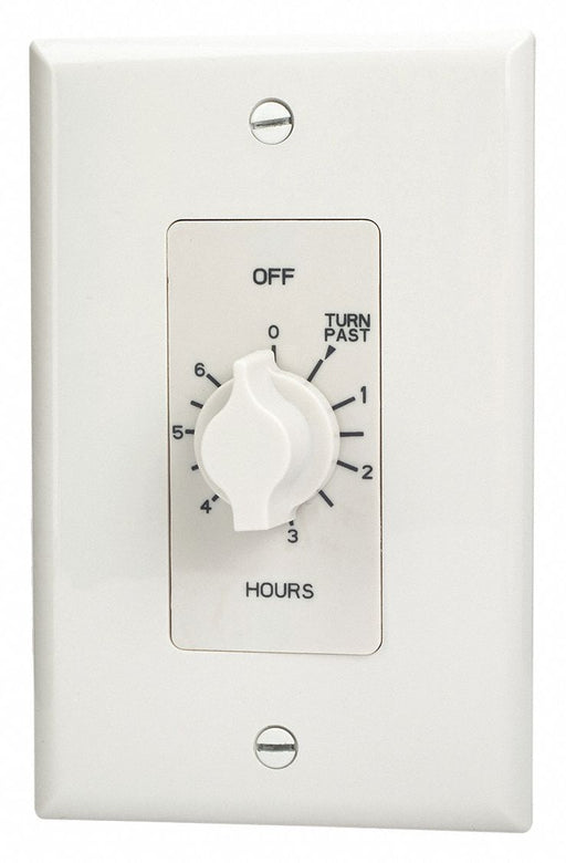 Spring-Wound Timer White 125V AC
