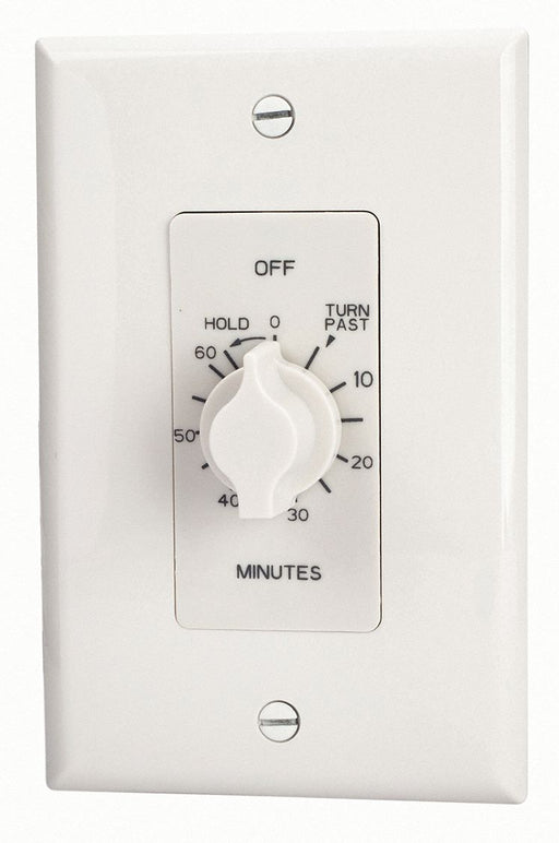 Spring-Wound Timer White 125V AC