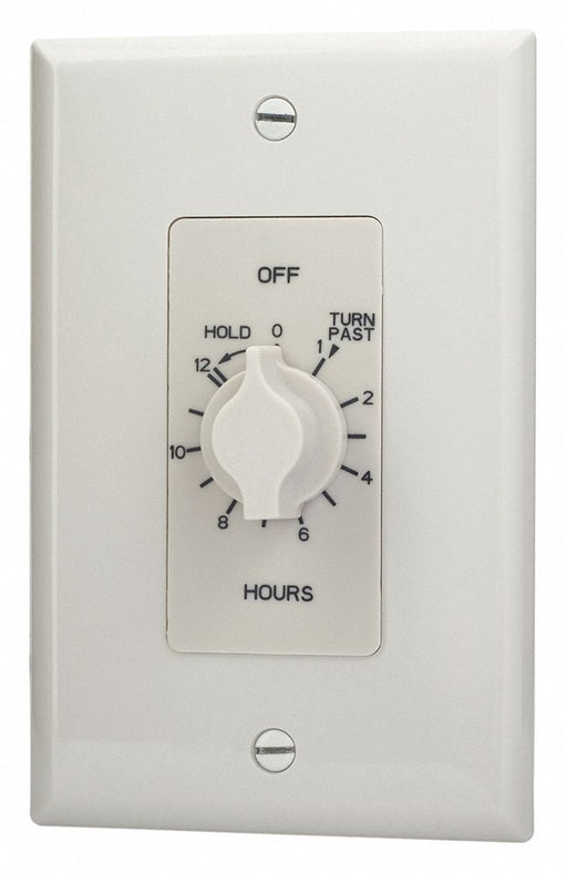 Spring-Wound Timer White 125V AC