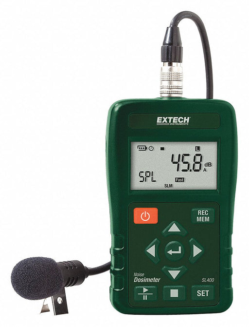 Noise Dosimeter LCD 30 to 130 dB Range