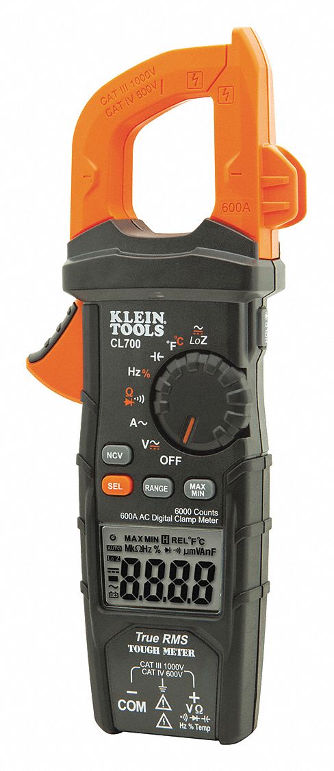 Clamp Meter Digital LCD 6000uF TRMS