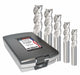 End Mill Set 5 pc Corner Radius Carbide