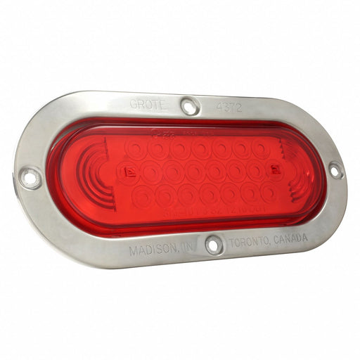 Stop/Turn/Tail Light Oval Red 7-27/32 L