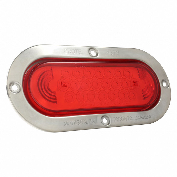 Stop/Turn/Tail Light Oval Red 7-27/32 L