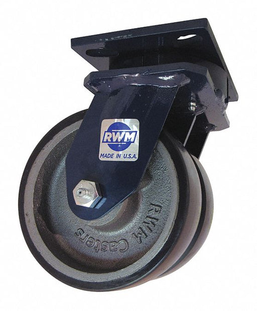 Plate Caster Swivel Polyurethane 8 H