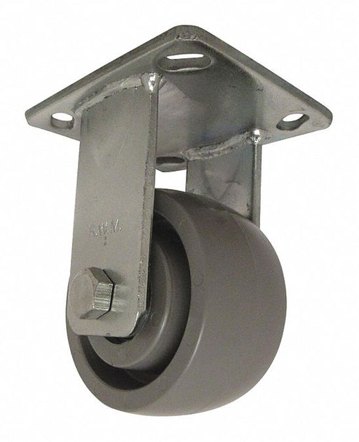 Plate Caster Rigid Elastomer 5 5/8 H