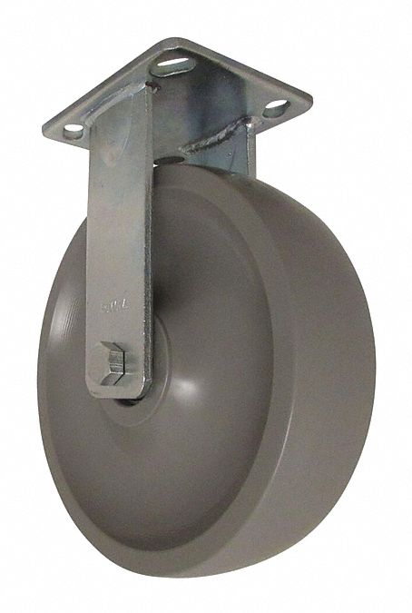 Plate Caster Rigid Elastomer 9 1/2 H