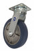 Plate Caster Swivel Rubber 6 1/2 H