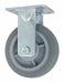 Plate Caster Rigid Rubber 7 1/2 H