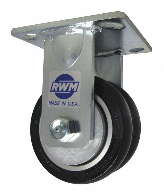 Plate Caster Rigid Polyurethane 5 5/8 H