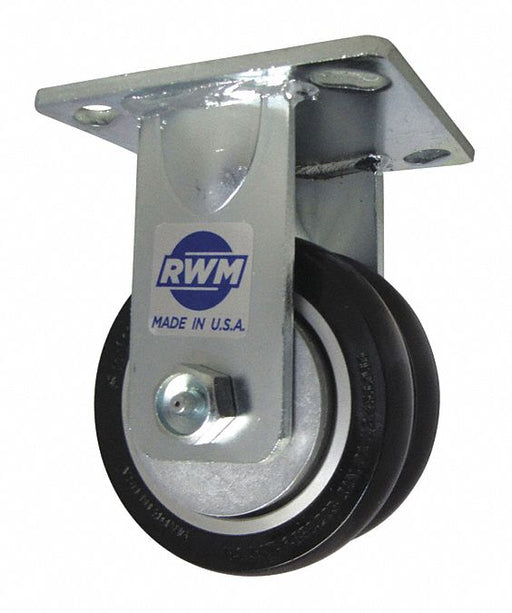 Plate Caster Rigid Polyurethane 7 1/2 H
