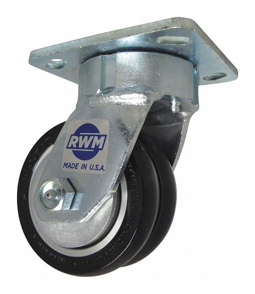 Plate Caster Swivel Polyurethane 5 5/8 H