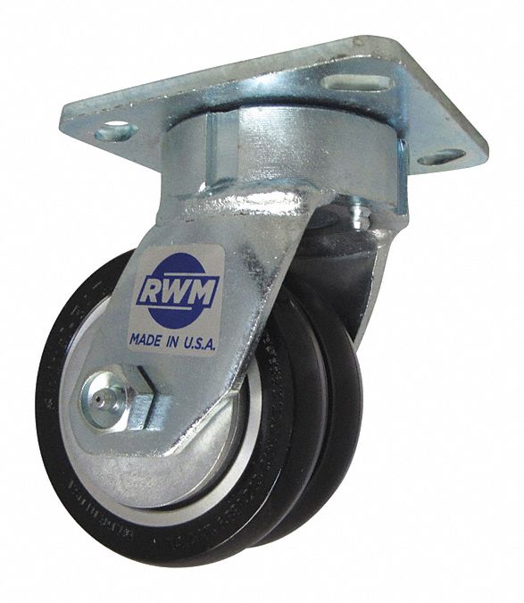 Plate Caster Swivel Polyurethane 5 5/8 H