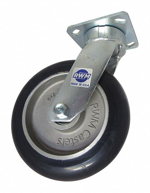 PlateCaster Swivel Polyurethane 10 1/8 H