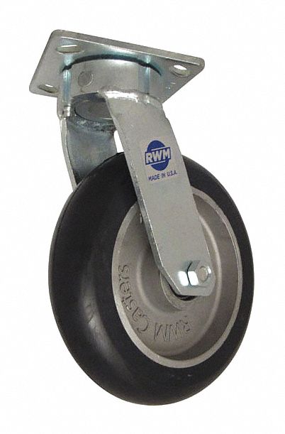 Plate Caster Swivel Polyurethane 9 1/2 H