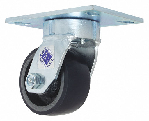 Plate Caster Swivel Polyurethane 5 5/8 H