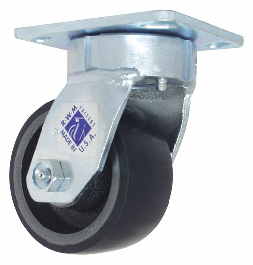 Plate Caster Swivel Polyurethane 5 5/8 H