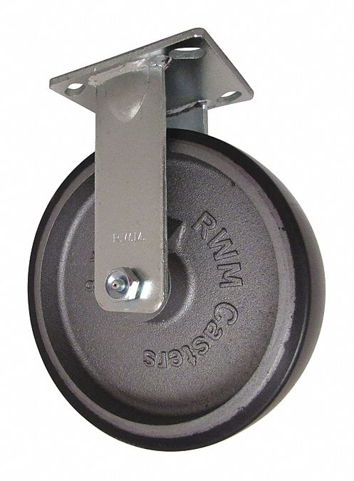 Plate Caster Rigid Polyurethane 9 1/2 H
