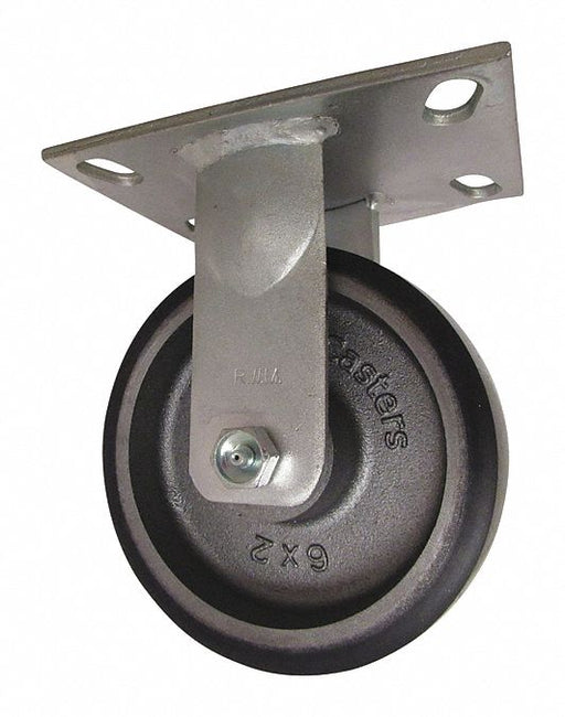 Plate Caster Rigid Polyurethane 6 1/2 H