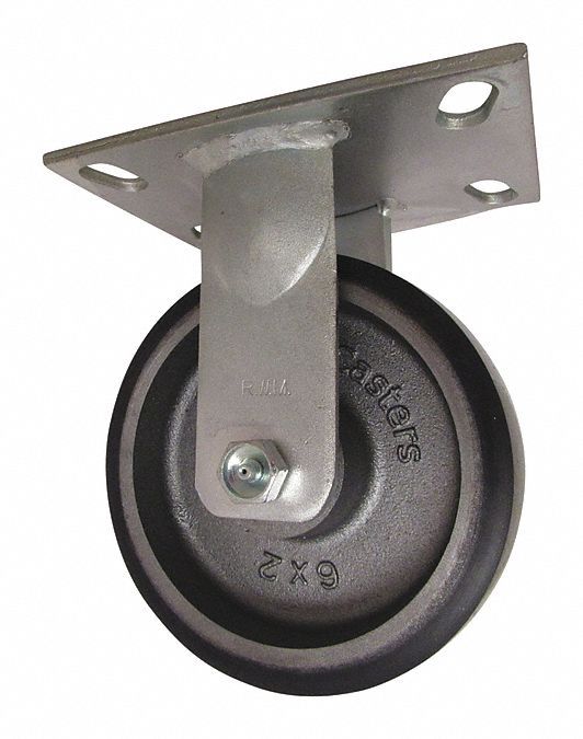 Plate Caster Rigid Polyurethane 7 5/8 H