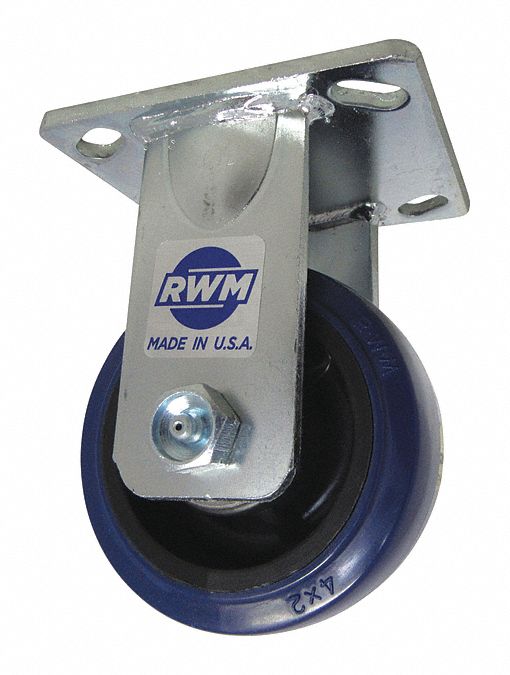 Plate Caster Rigid Polyurethane 5 5/8 H