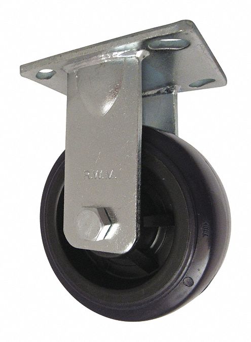 Plate Caster Rigid Polyurethane 6 1/2 H