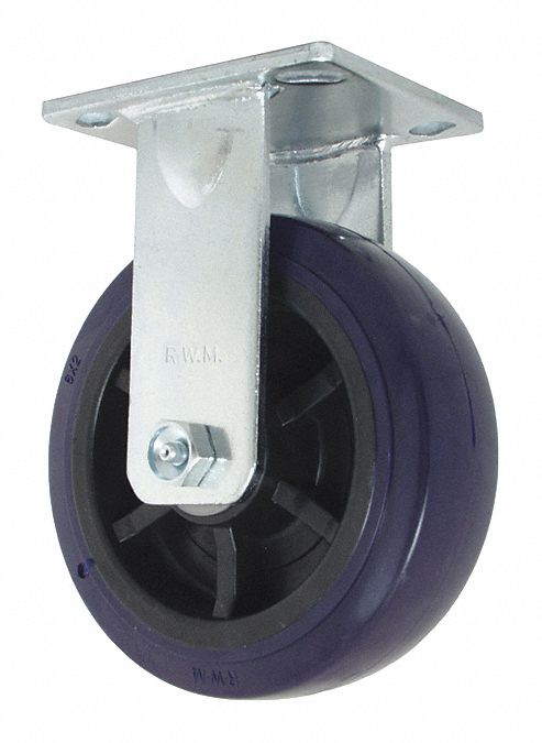 Plate Caster Rigid Polyurethane 7 1/2 H