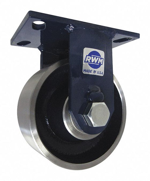 Plate Caster Rigid Steel 10 1/8 H